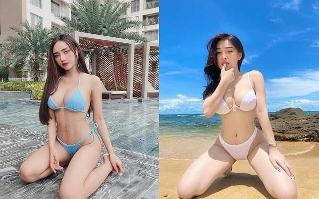 Em gái Việt diện Bikini khoe vú to, ngực khủng