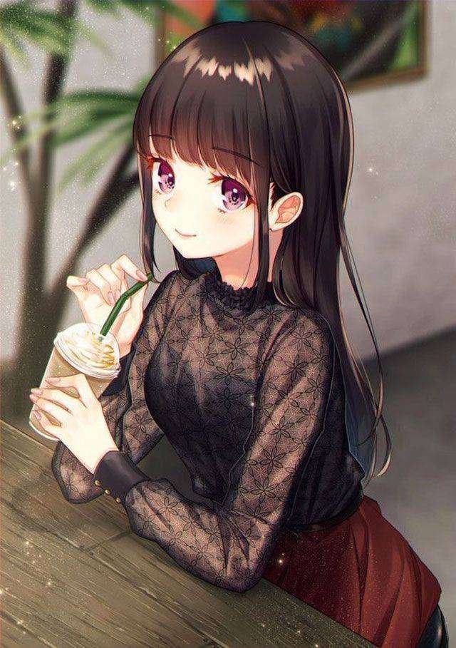 Ảnh gái anime cute xinh đẹp nhẹ nhàng